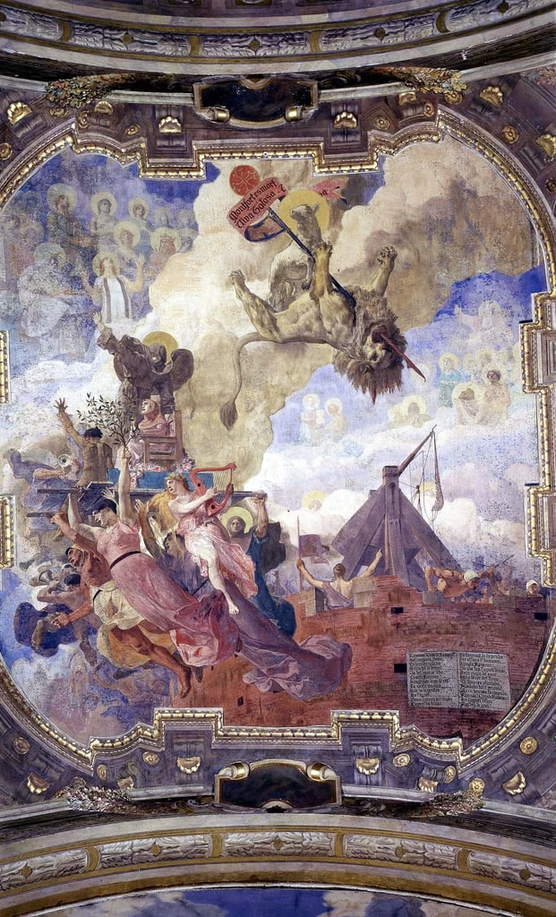 Allegoria della morte di Simon de Montfort - Municipio di Toulouse